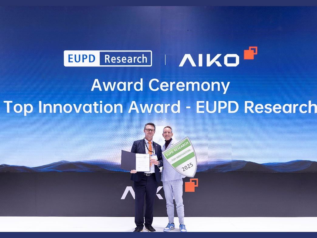 AIKO otrzymuje nagrod? EUPD Research ?Top Innovation Award 2025” w Europie